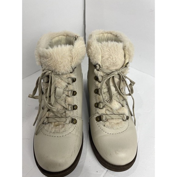 Earth Brands Footwear Earth Origins Woman’s Size 8.5 Randi Rex Sand‎ White Ankle - Picture 2 of 10